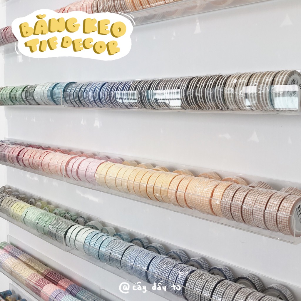 Băng Keo Trang Trí Họa Tiết Tif Decor 15MM*10M Washi Tape 2