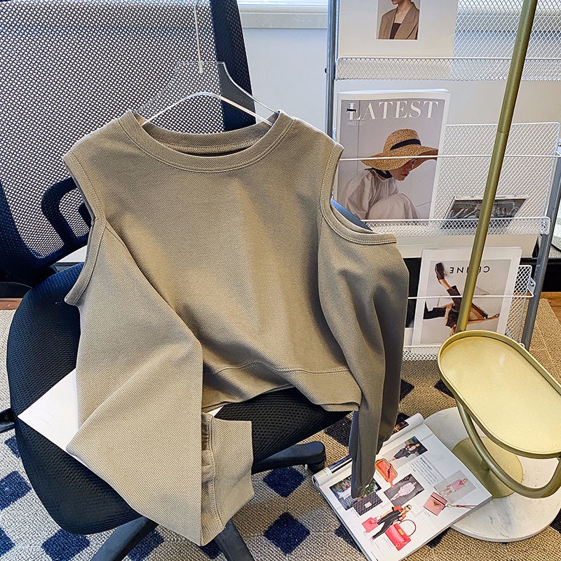 Áo Sweater Thiết Kế Đục Lỗ Đơn Giản Thời Trang Mùa Thu Cho Nữ