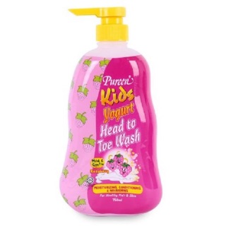 Sữa tắm gội toàn thân cho bé Pureen Kids hương Phúc bồn tử 750ml