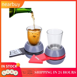 [Nearbuy] Spinner Spin The Shot Roulette Glass Uống Game Ngộ nghĩnh Bar Đảng Đồ Chơi SD
