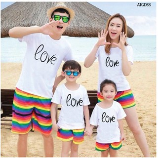 [HOT HOT] ÁO THUN GIA ĐÌNH - NHÓM - ĐI BIỂN IN HỌA TIẾT CHỮ LOVE ĐỦ MÀU ĐỦ SIZE - ATGD55