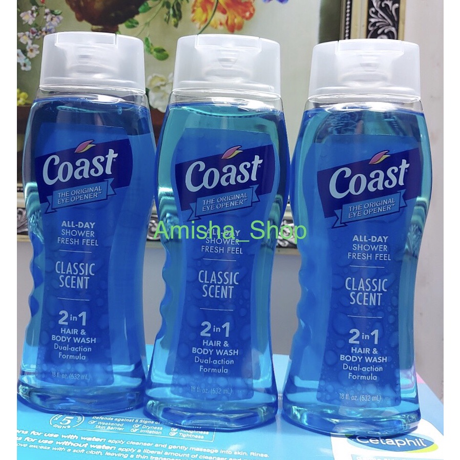 Sữa tắm gội COAST Classic Scent 532 ml của Mỹ