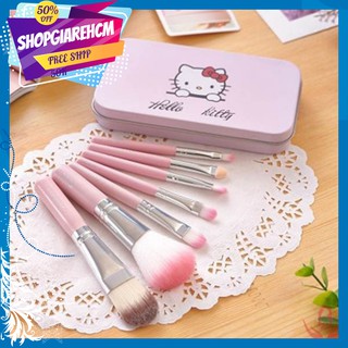 Bộ cọ trang điểm cá nhân 7 món Kitty