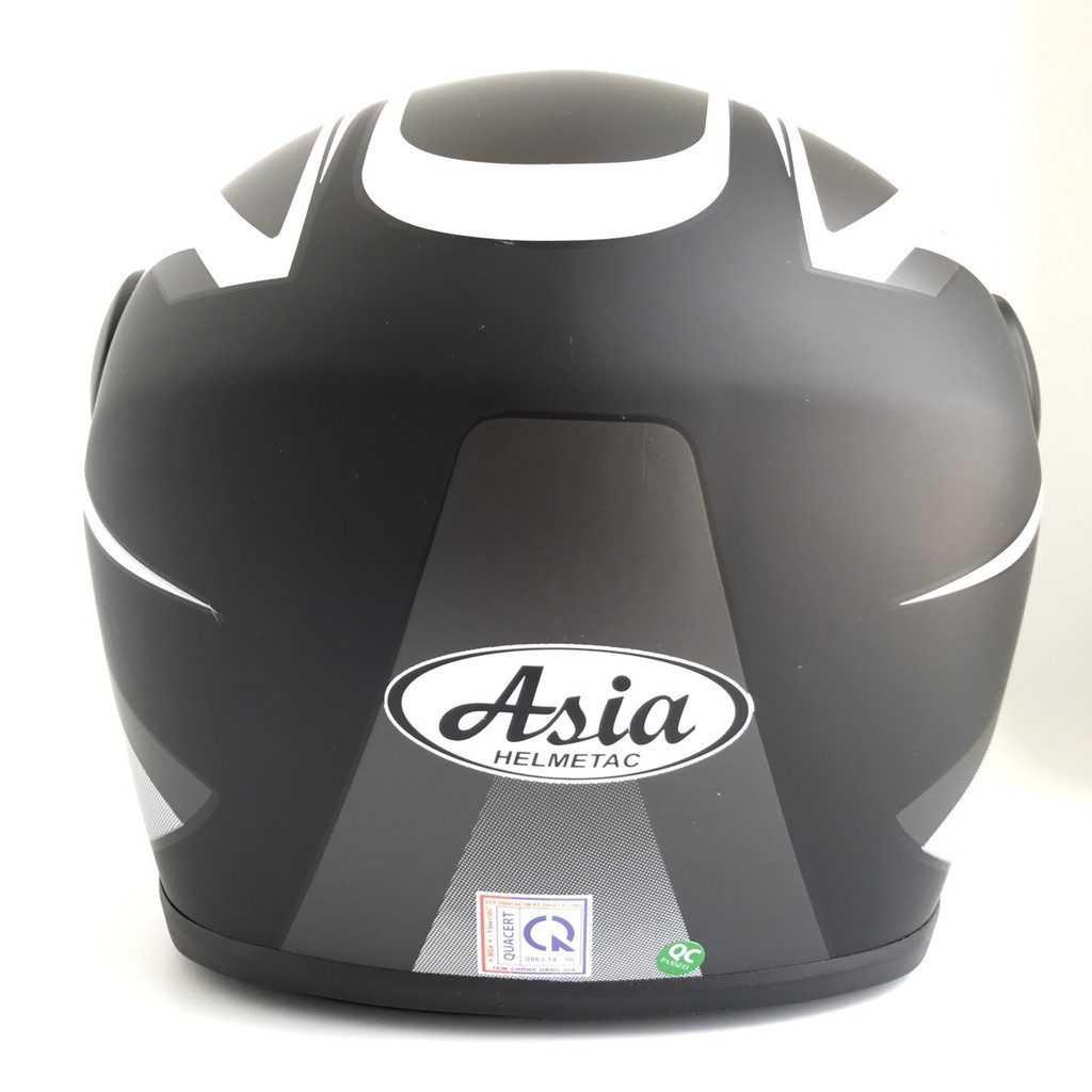 Mũ bảo hiểm fullface  chính hãng - Asia MT120 màu đen - Kính chống lóa cao cấp SHOP MŨ 192