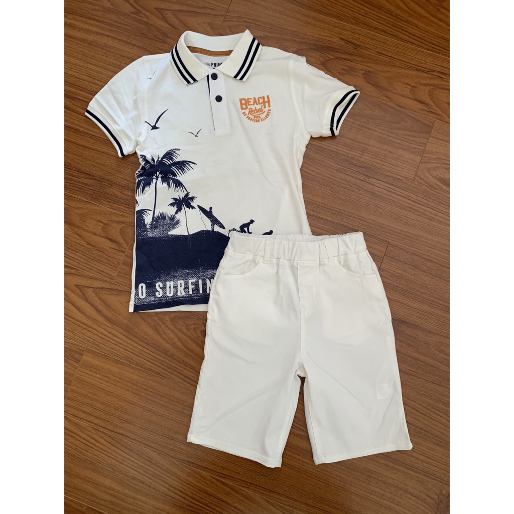 Quần lửng kaki thun size đại cho bé trai