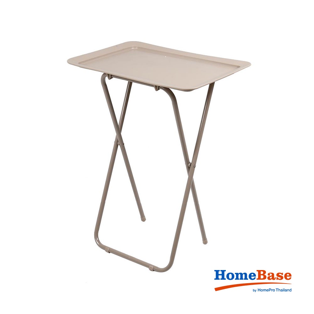 [Mã BMLTA50 giảm 10% đơn 150K] HomeBase FURDINI Bàn gấp bằng nhựa/thép Thái Lan W52xD37xH65.5 Cm màu nâu