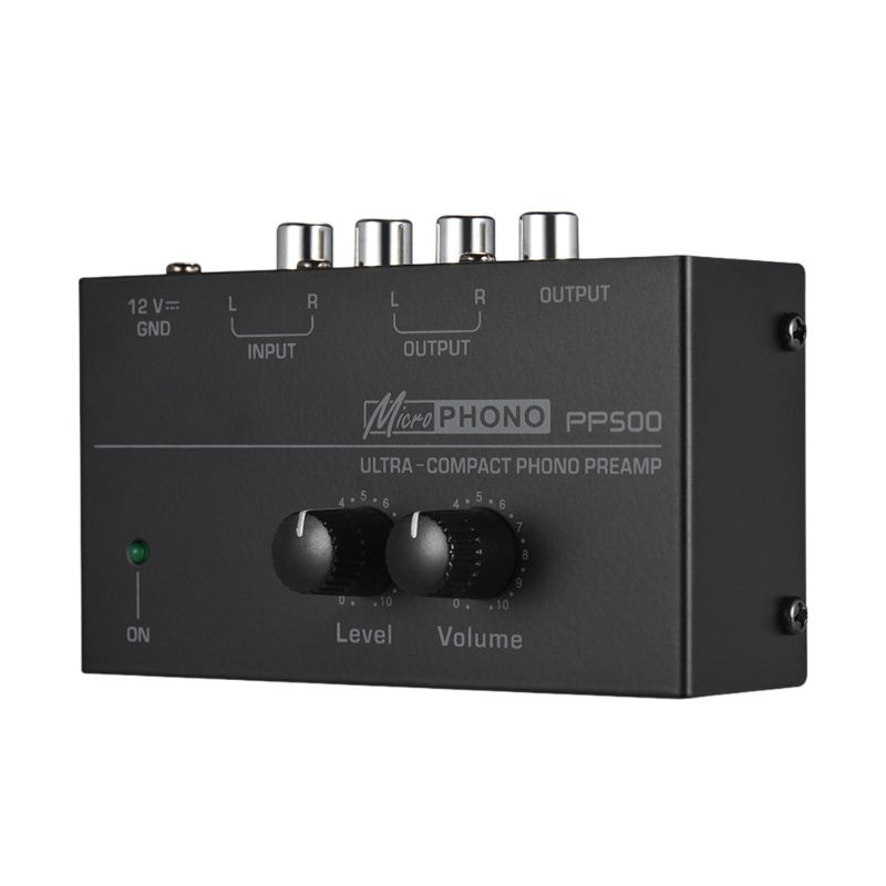 Bộ Khuếch Đại Âm Thanh PP500 Phono Preamp Với Mức Điều Chỉnh Âm Lượng RCA Đầu Ra 1 4 TRS Cho Vinyl LP