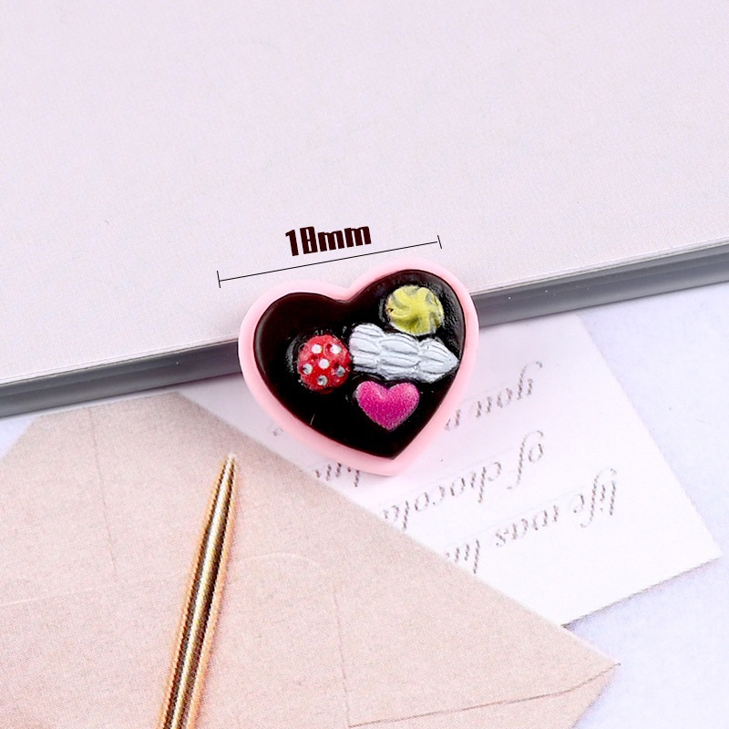 Set 10 Mô Hình Cây Kem Tình Yêu Bằng Nhựa Resin Diy #30