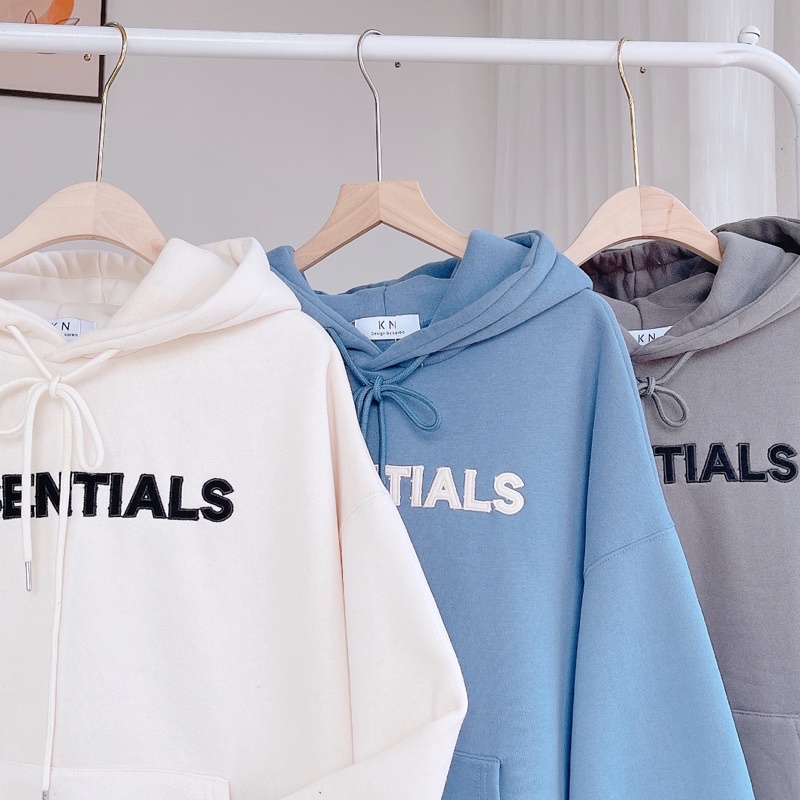 hoodie thêu chữ ngực+ tay