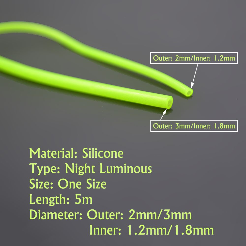 Dây Móc Câu Cá Phát Sáng Ban Đêm Bằng Silicon Mềm Dài 5m Taylor1