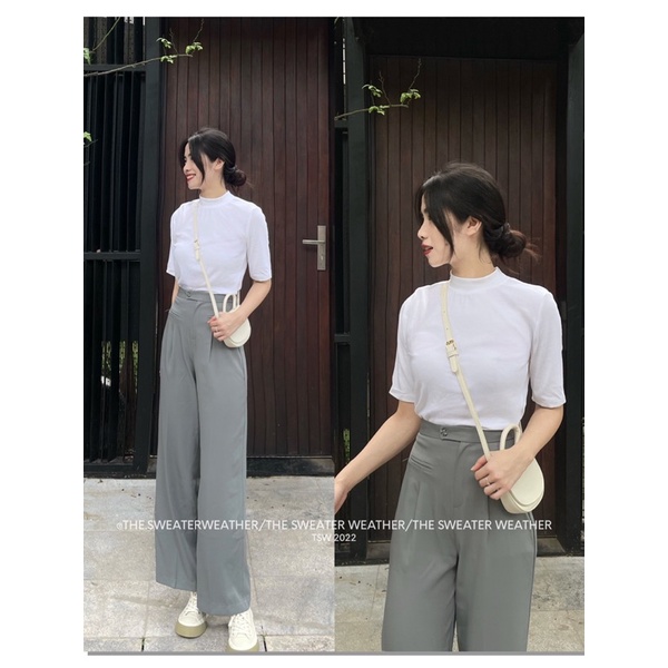 Áo thun cổ tròn tay lỡ the.sweaterweather TSW (ảnh thật)