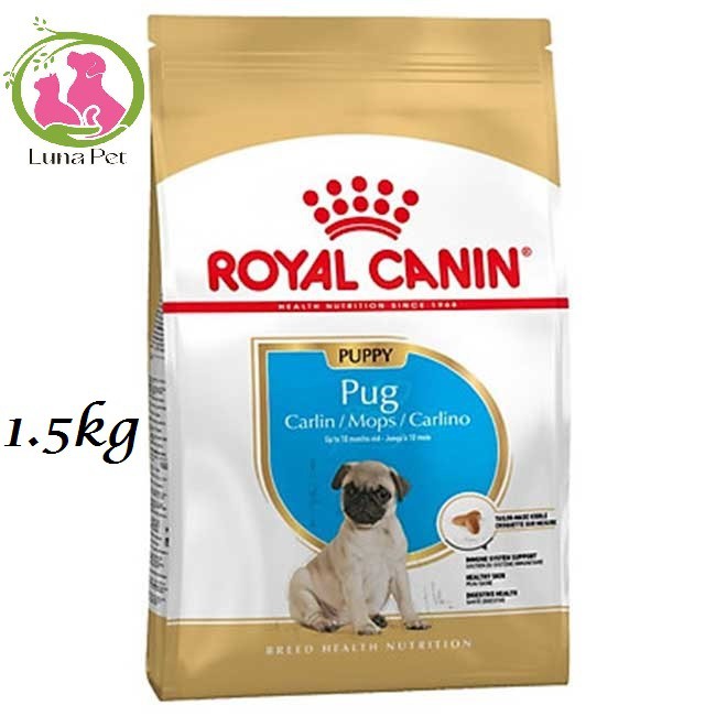 Thức ăn cho chó con giống Pug 1.5kg - ROYAL CANIN PUPPY PUG 1.5KG