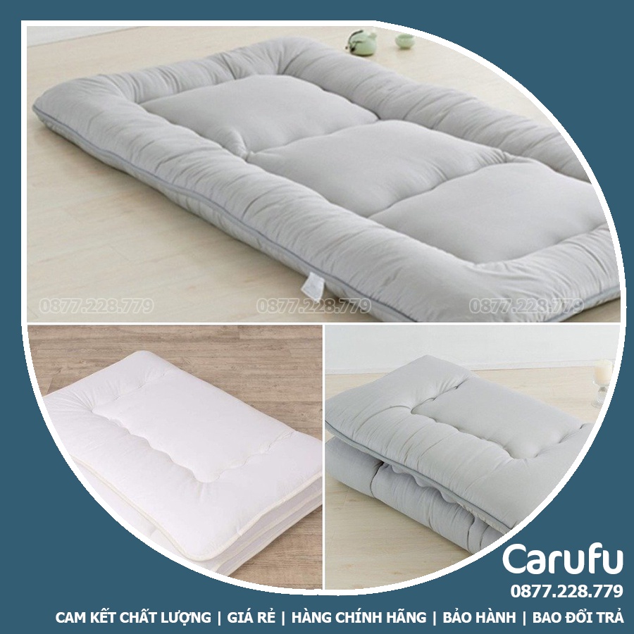 Nệm gấp 1mx2m Chính hãng NCOOL JP Dày 10cm Xanh và 7cm Xám