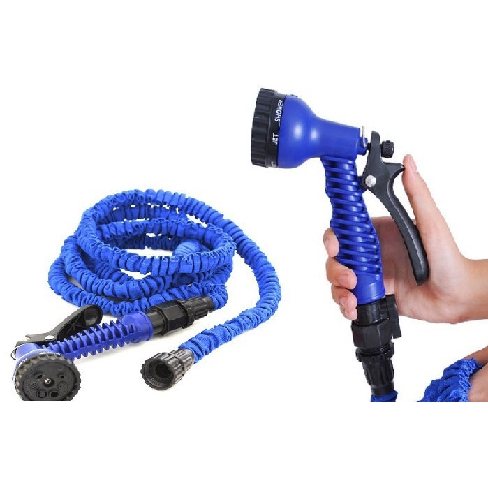 Bộ vòi xịt giãn nở thông minh dùng để rửa xe, tưới cây dài 15 - 30m