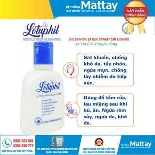 Sữa rửa rửa mặt lotuphil - 125ml - làm sạch da mặt, da tay.