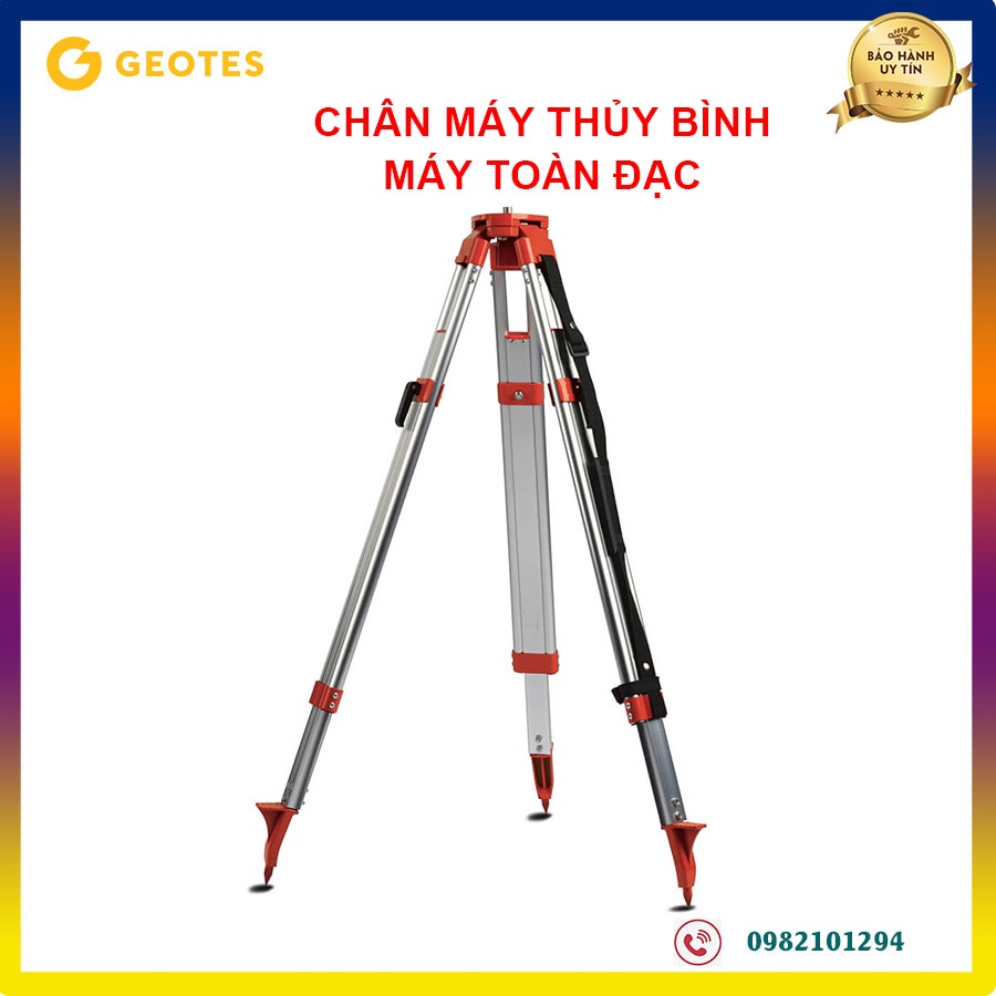 Chân Máy Thủy Bình - Chân Nhôm Cao Cấp 2 khóa | Hàng Chuẩn Ảnh Thật
