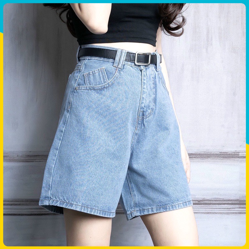 Quần short jean ngố lửng nữ from rộng