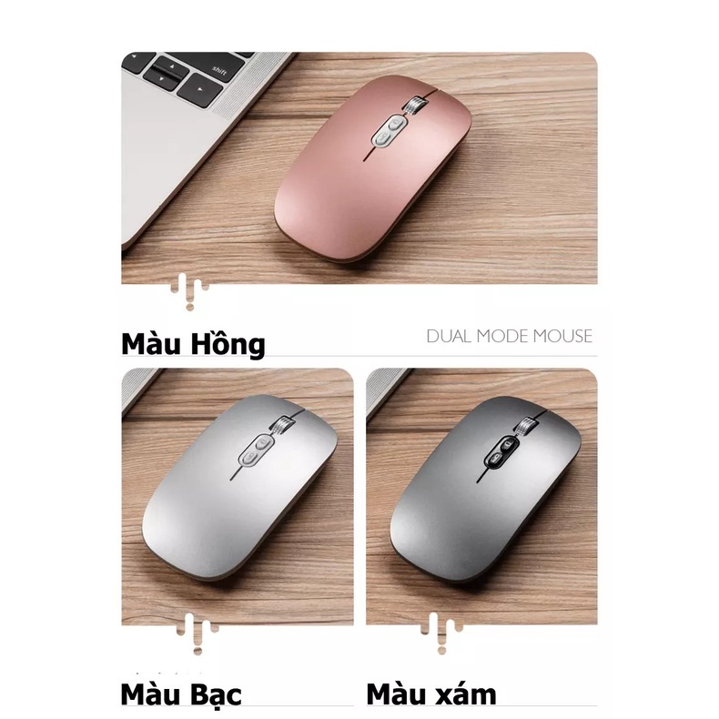 Chuột không dây M103 sử dụng pin sạc không lo thay pin