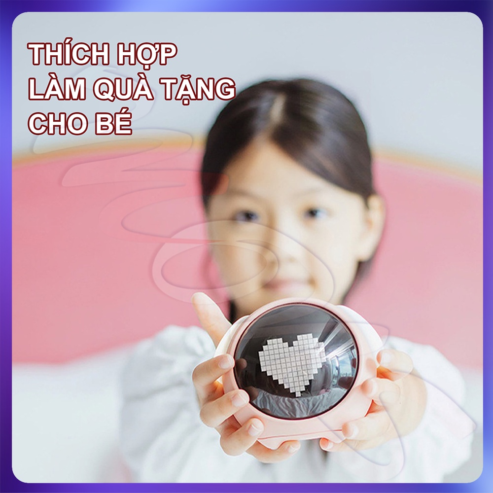 Đồng Hồ Để Bàn Xiaomi Emoji Thông Minh - Đồng Hồ Báo Thức Có Đèn Ngủ, Cảm Biến Âm Thanh - Mons Decor