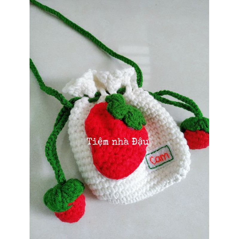 Túi Đựng Tỏi Cho Bé-Túi Rút Đựng Phụ Kiện-Túi Len Handmade