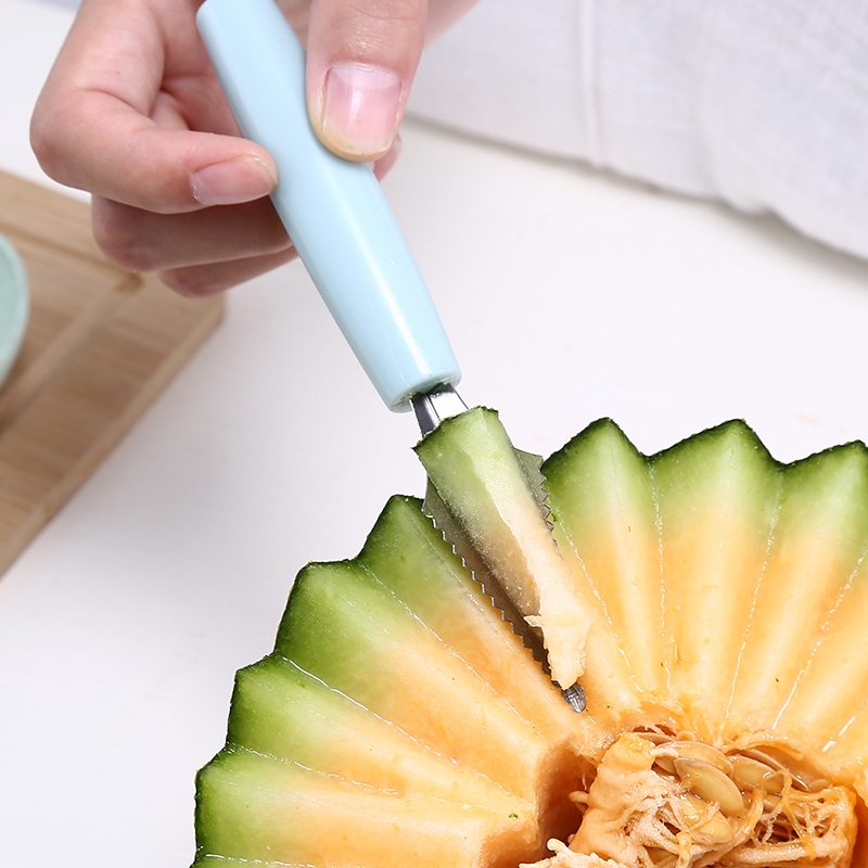 Dụng cụ cắt tỉa và múc trái cây 2 đầu bằng thép không gỉ đa năng | BigBuy360 - bigbuy360.vn