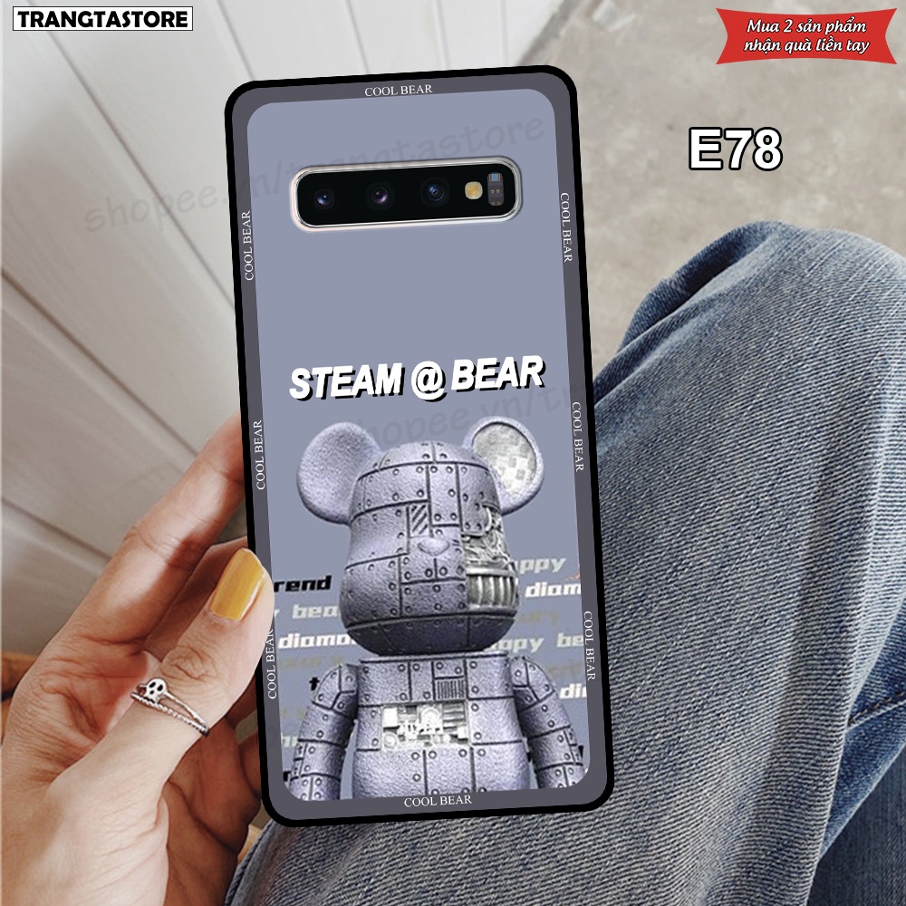 Ốp lưng Samsung S10 / S10 5G / S10 Plus / S10+ in hình gấu Bearbrick,Metal Style,Doremon siêu dễ thương chất lượng