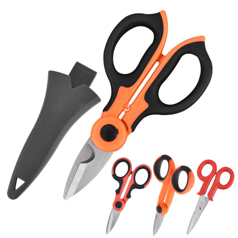 2/1 High Carbon Steel Scissors Household Shears Tools Electrician Scissors Tools