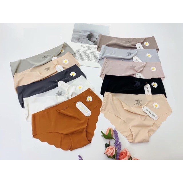 Quần Lót Su Hoa Cúc Lượn Sóng Mong Có May Đáy 2 Lớp Không Lộ Hằn Viền Khi Mặc Váy Ôm Body