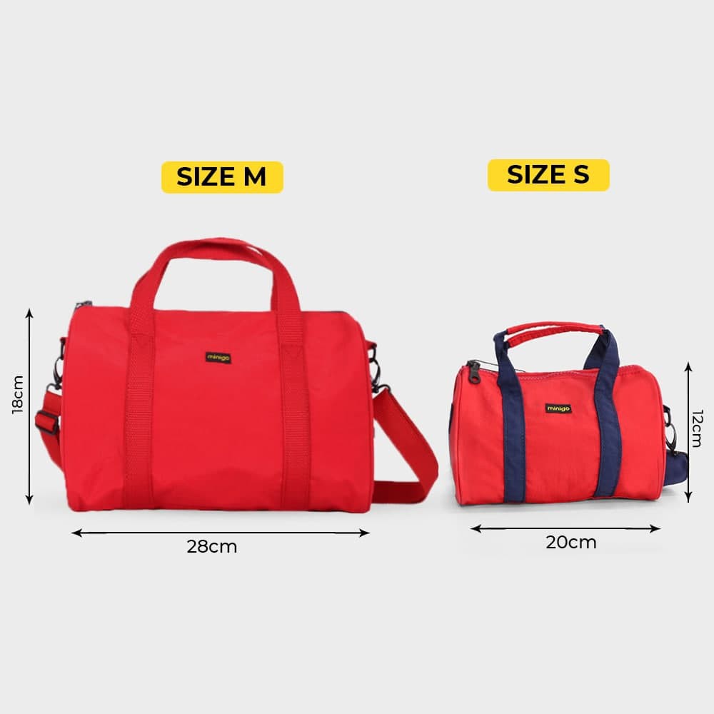 Túi trống đeo chéo Minigo chất liệu canvas chống nước nhẹ thiết kế tiện dụng nhiều size và màu