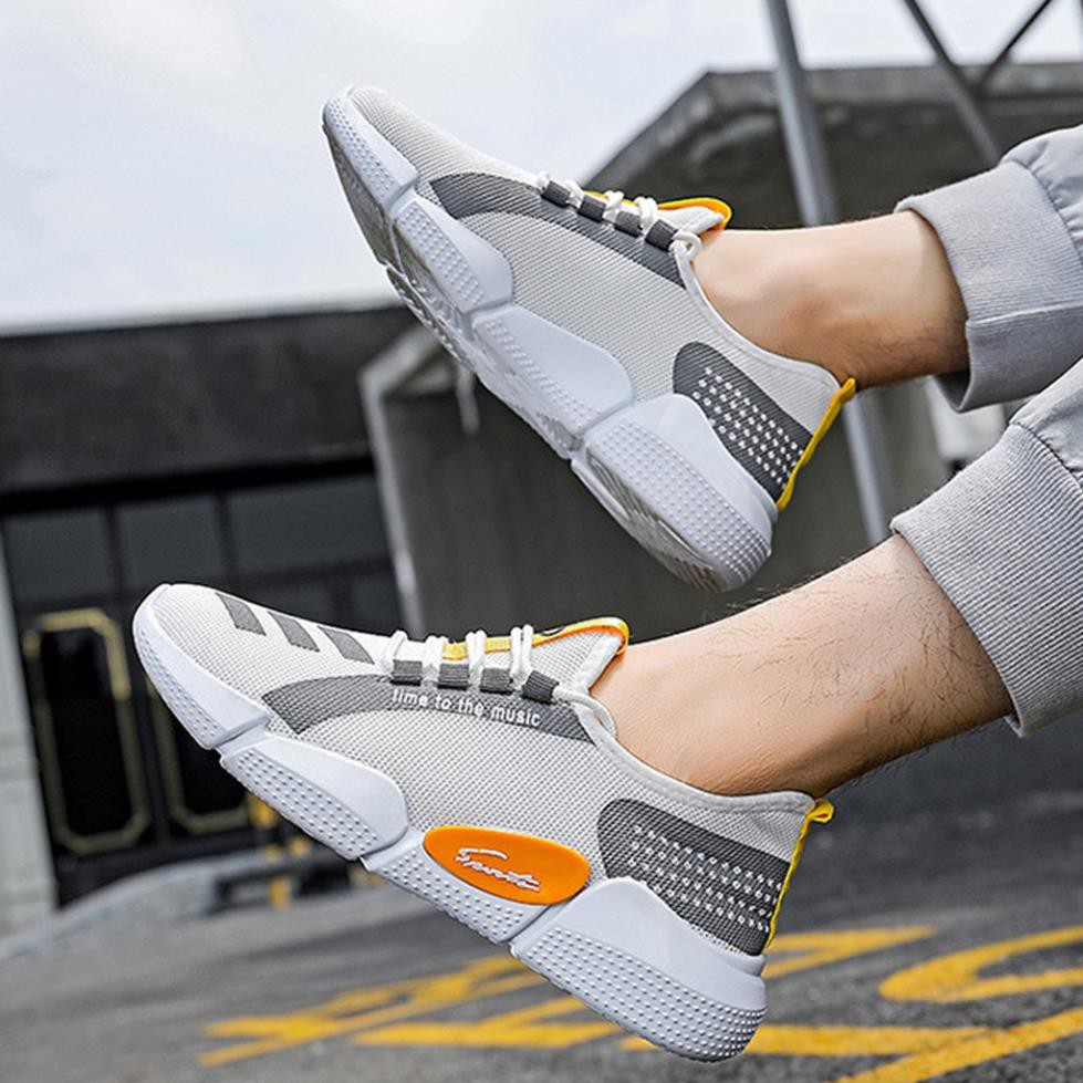 Giày thể thao nam ulzzang cổ cao đế bằng đi học đi chơi mẫu mới cá tính đẹp thoáng khí size 39 đến 43 TKTMS43 | BigBuy360 - bigbuy360.vn