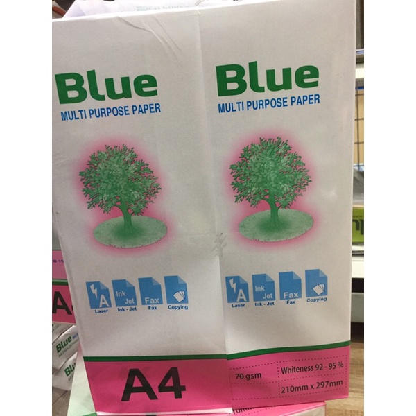 GIẤY IN A4 BLUE 70GSM