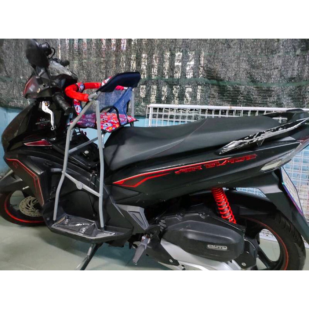 (freeship) Ghế ngồi xe Airblade mới 2014 trở lên cho bé , ghế ga xếp gấp gọn