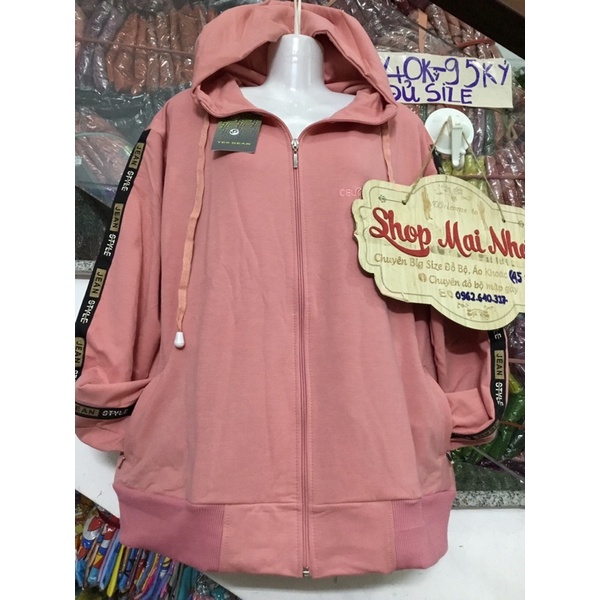 Áo khoác viền tay bigsize