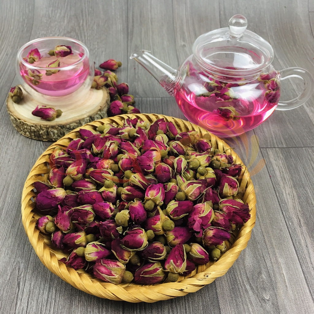 [BÁN SỈ] Hoa hồng nụ (trà hoa hồng) O.ZAT Food loại 1 500g-1kg không vụn giúp giảm cân ngủ ngon tăng cường sức đề kháng