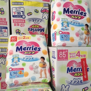 Bỉm Merries dán/quần bịch Jumbo Nội địa đủ size NB96/S88/M68/M64q/L50q/L68/XL44q/XXL28q 