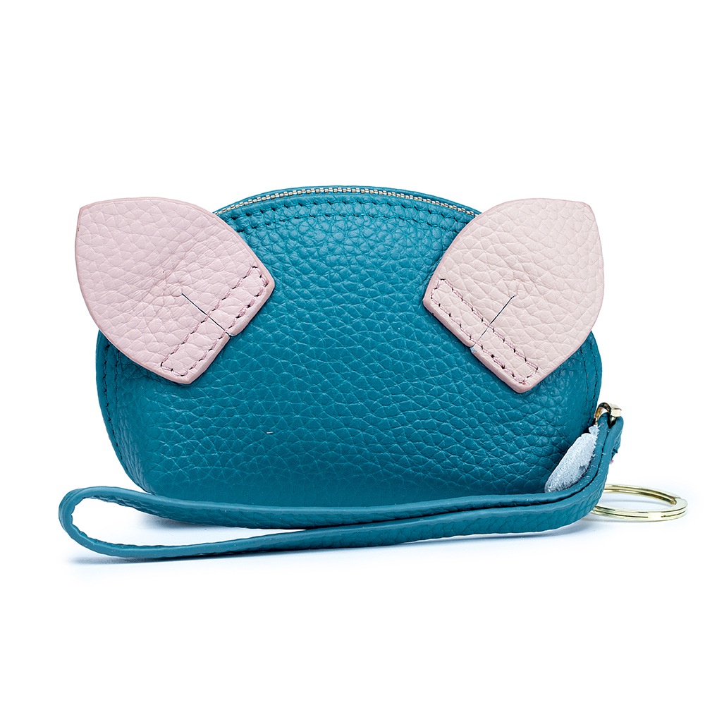 Ví Da Mini Đựng Tiền Xu Họa Tiết Hoạt Hình Dễ Thương Cho Nữ