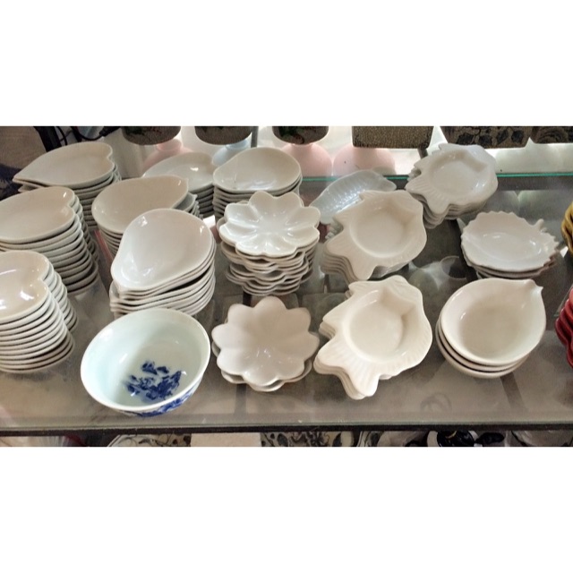 Set lá chuối, set lá trầu, set cá