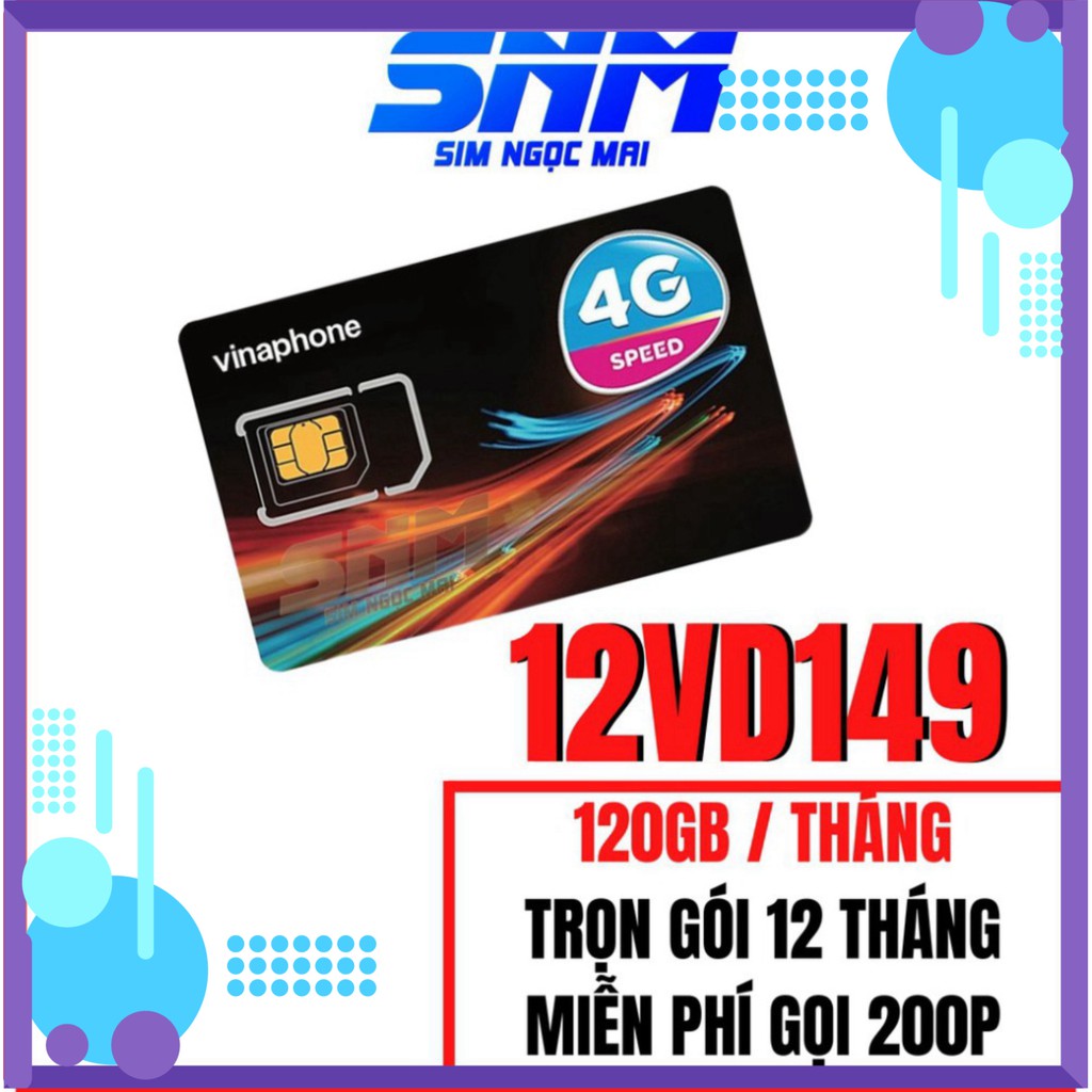 CỰC RẺ SIM 4G VINA TRỌN GÓI 1 NĂM KHÔNG NẠP TIỀN - TỪ 5GB - 120GB DATA TỐC ĐỘ CAO - MIỄN PHÍ GỌI - SIM NGỌC MAI CỰC RẺ