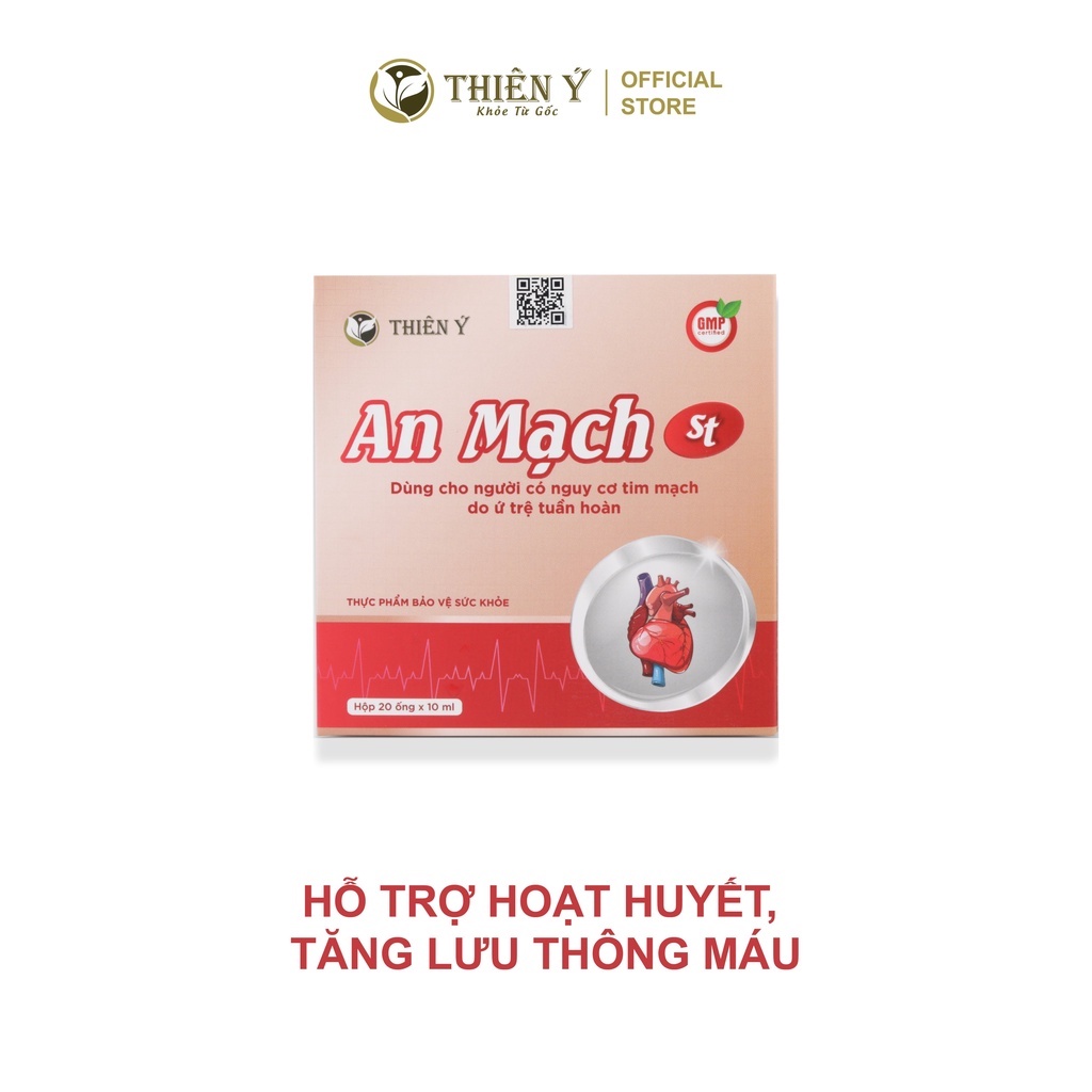 An Mạch St Hộp 20 Ống 10Ml Ty06 Hỗ Trợ Hoạt Huyết, Tăng Lưu Thông Máu - Thiên  Ý | Shopee Việt Nam