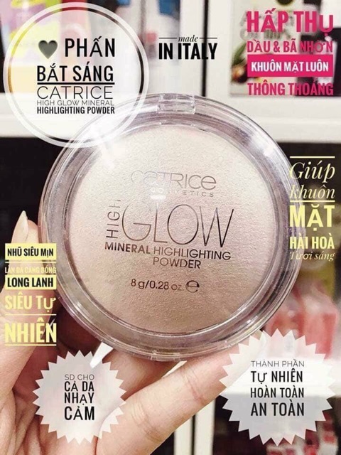 Phấn bắt sáng catrice high glow