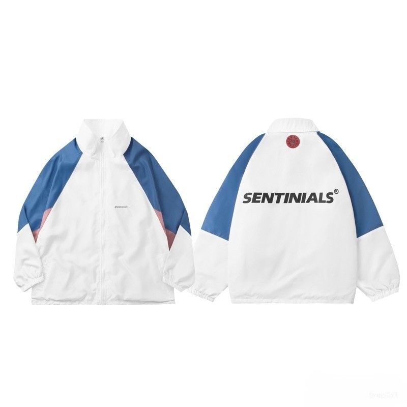 Áo khoát Dù SENTINIALS Unisex Ulzzang 2 lớp phối màu 2 size Nam Nữ đều mặc được