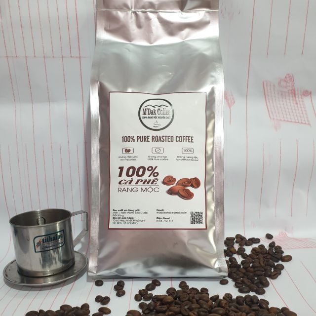 1kg cà phê mộc Dak R'lấp