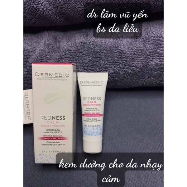 Mini size REDNESS Rosacea Prone Skin Rich Day Cream UV + IR SPF20 - Kem dưỡng ban ngày dành cho da mẩn đỏ