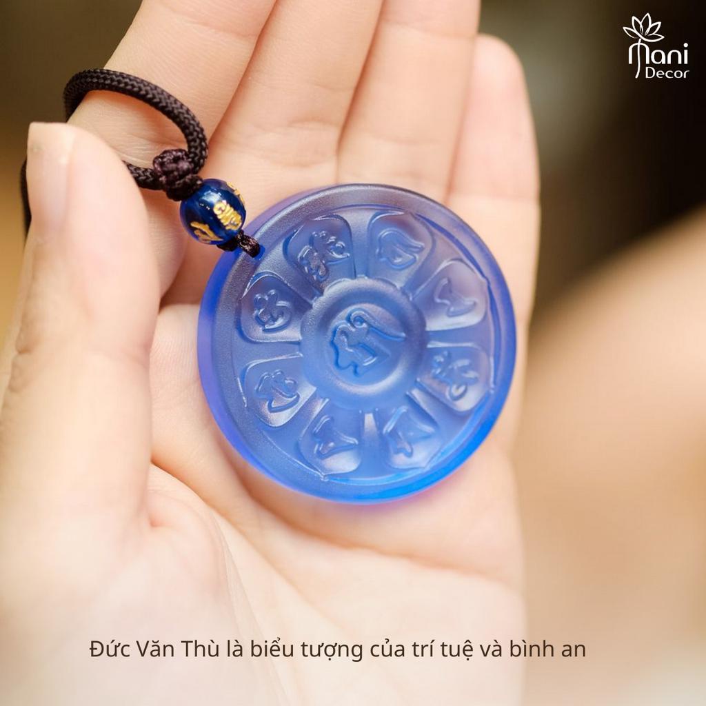 Vòng cổ Đức Văn Thù, hỗ trợ mắn trong thi cử, chất liệu lưu ly - Mani Decor