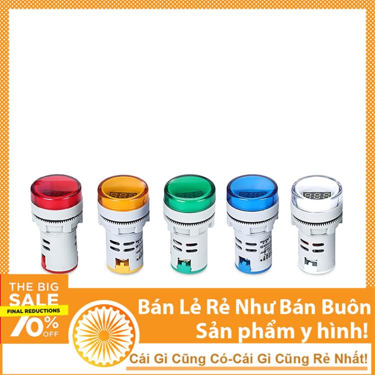 Đèn Báo Điện Áp Xoay Chiều AD16-22DSV Thế 60-500V 22mm Màu Đỏ