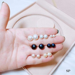 Bông tai bạc ta nụ trai có các size