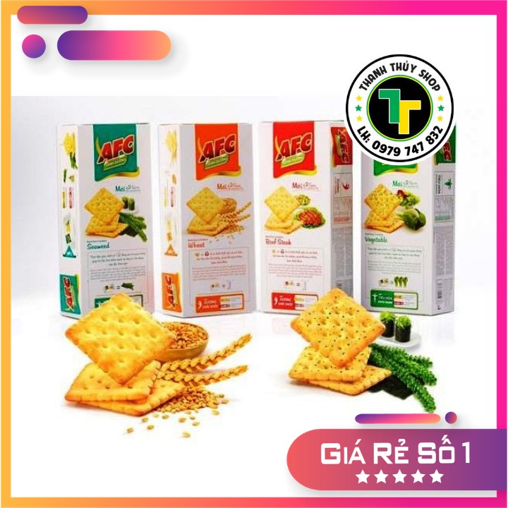 Bánh quy mặn AFC dinh dưỡng nhiều vị siêu thơm ngon loại 200g | BigBuy360 - bigbuy360.vn