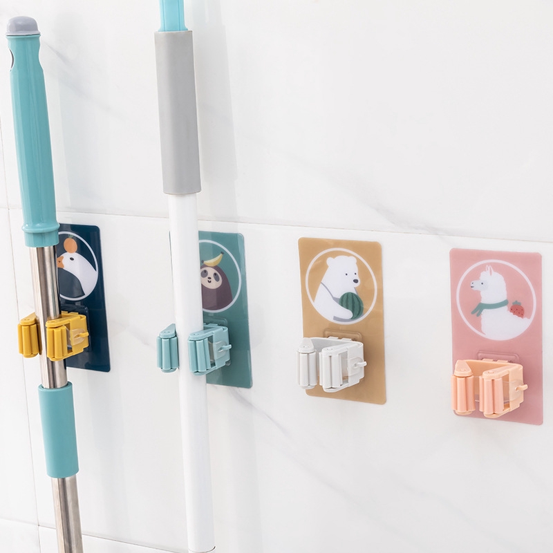 Móc dán tường treo cây lau nhà tiện lợi