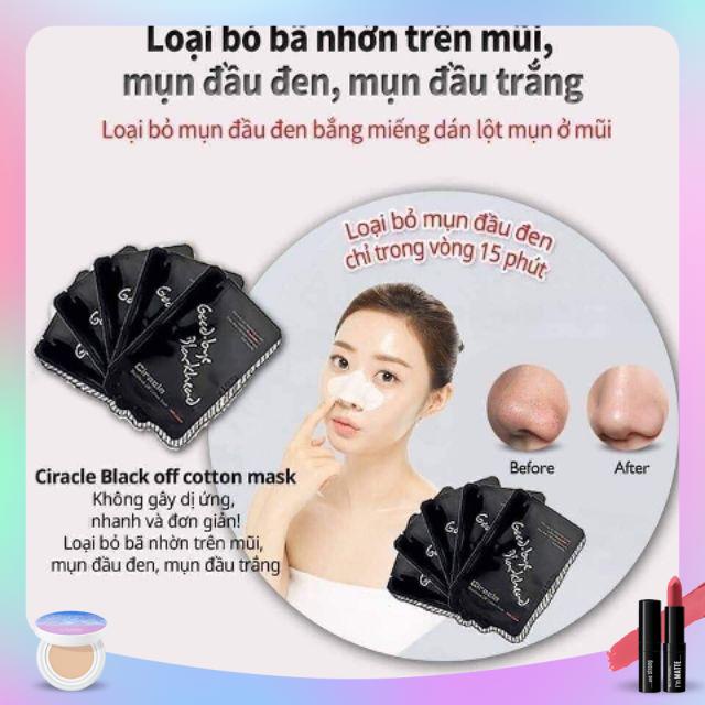 [Best Seller] Miếng Dán Hút Mụn Đầu Đen, Sợi Bã Nhờn Ciracle Black Head Cotton Mask