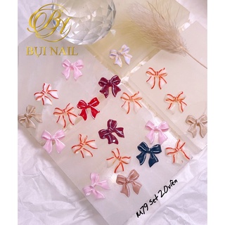 Charm nơ mix màu m79 set 20viên
